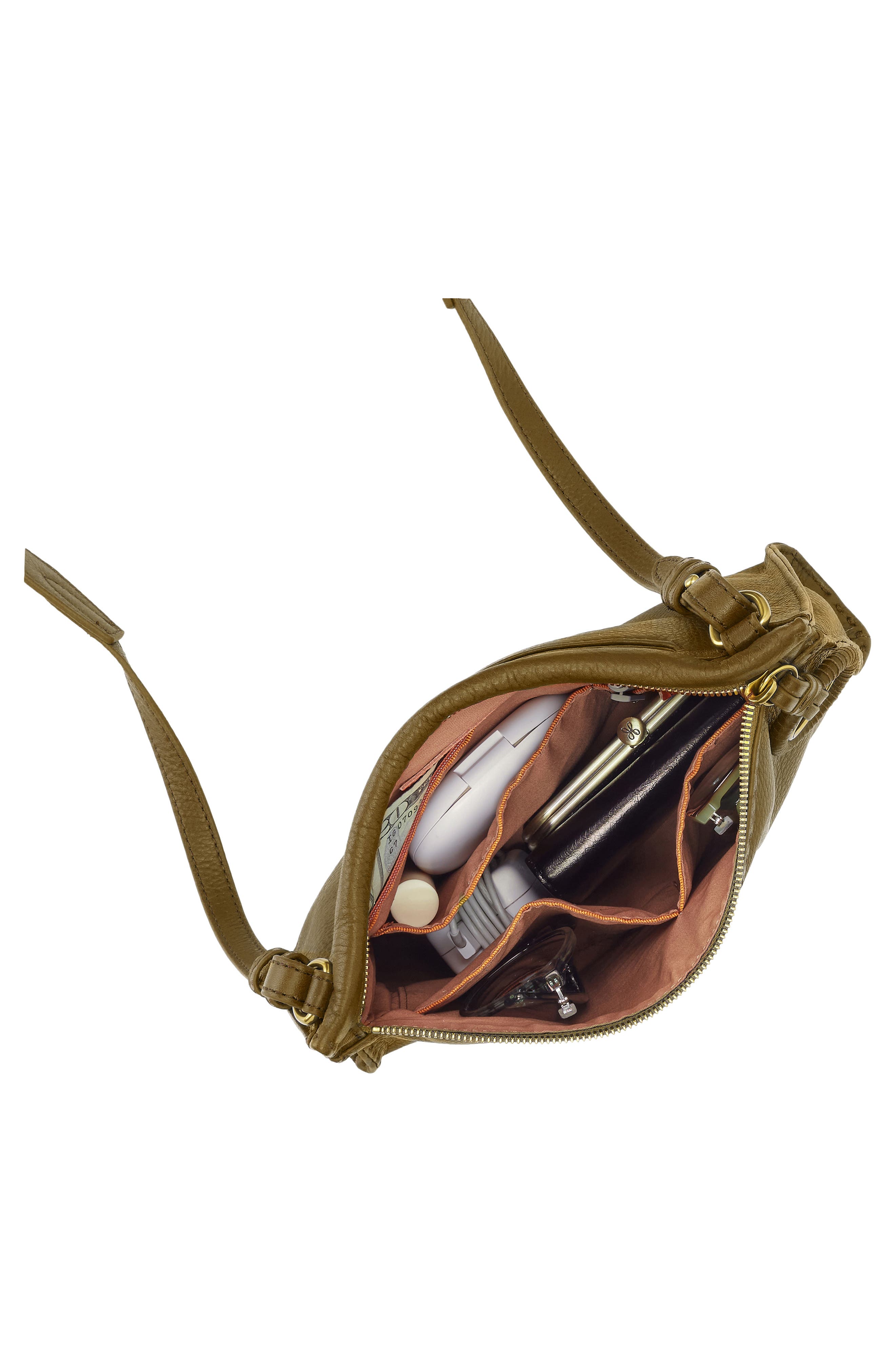 Medium Austin Leather Crossbody Bag, Alternate, color, SUNLIT SAGE