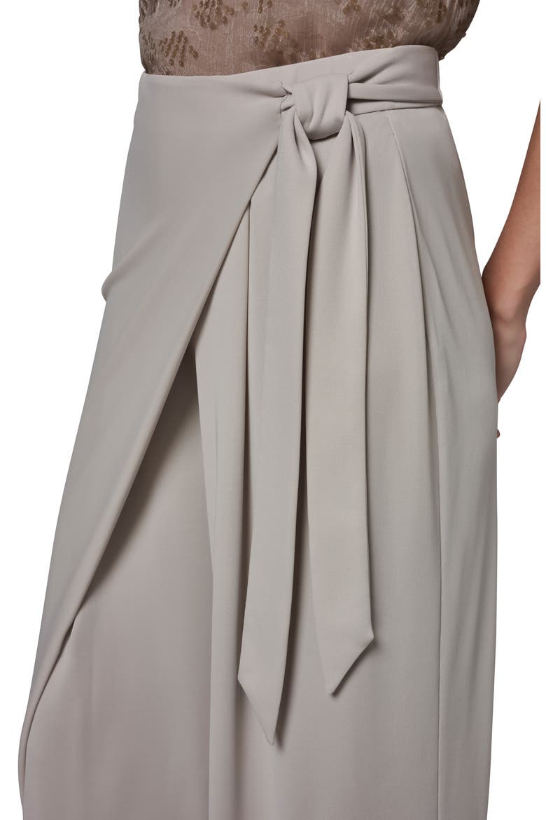 Wrap Front Wide Leg Pants, Alternate, color, TUSCAN GREY
