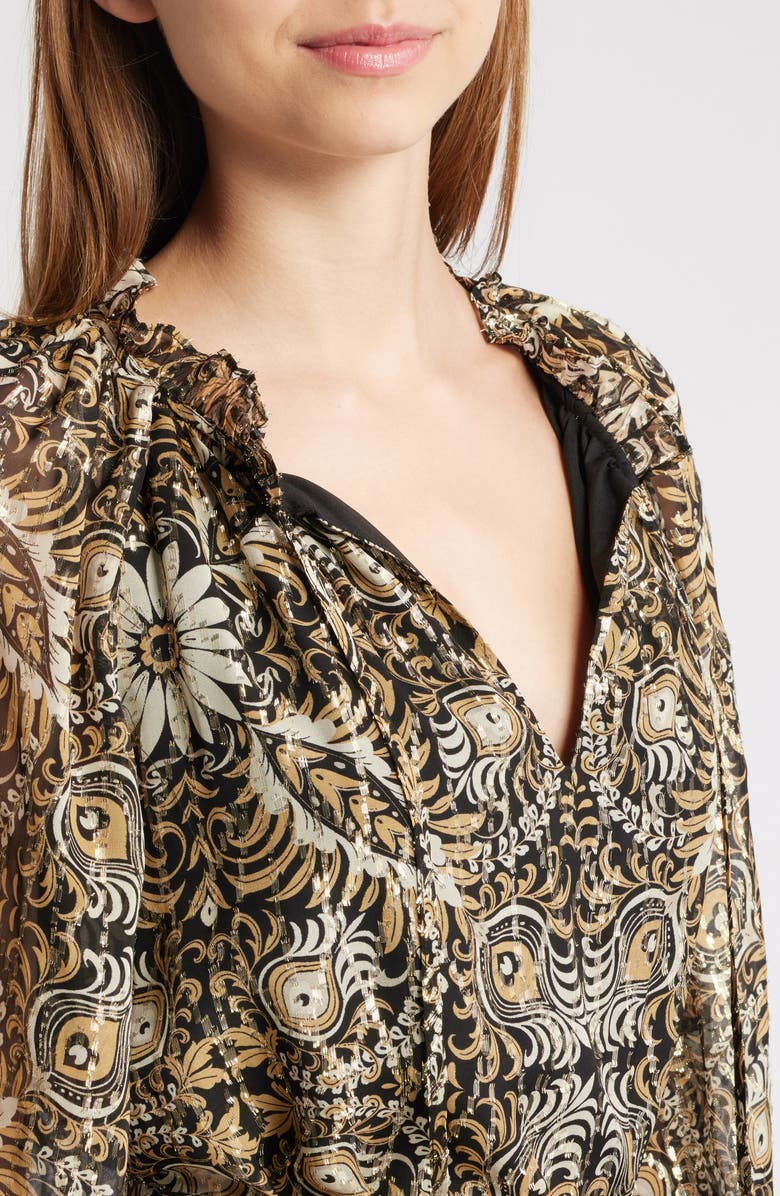 KOBI HALPERIN Kaye Long Sleeve Dress, Alternate, color, 