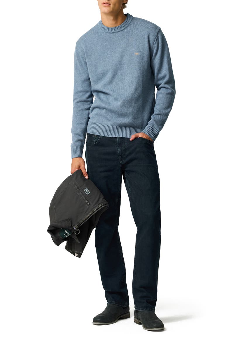 Crewneck Cotton Sweater, Alternate, color, CHAMBRAY