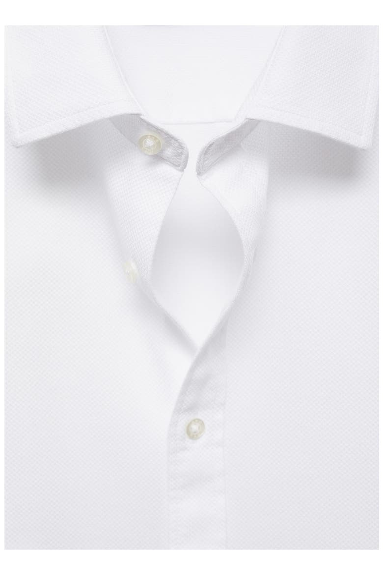 Slim Fit Cotton Button-Up Shirt, Alternate, color, WHITE
