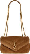 Saint Laurent Small Loulou Suede Chain Shoulder Bag