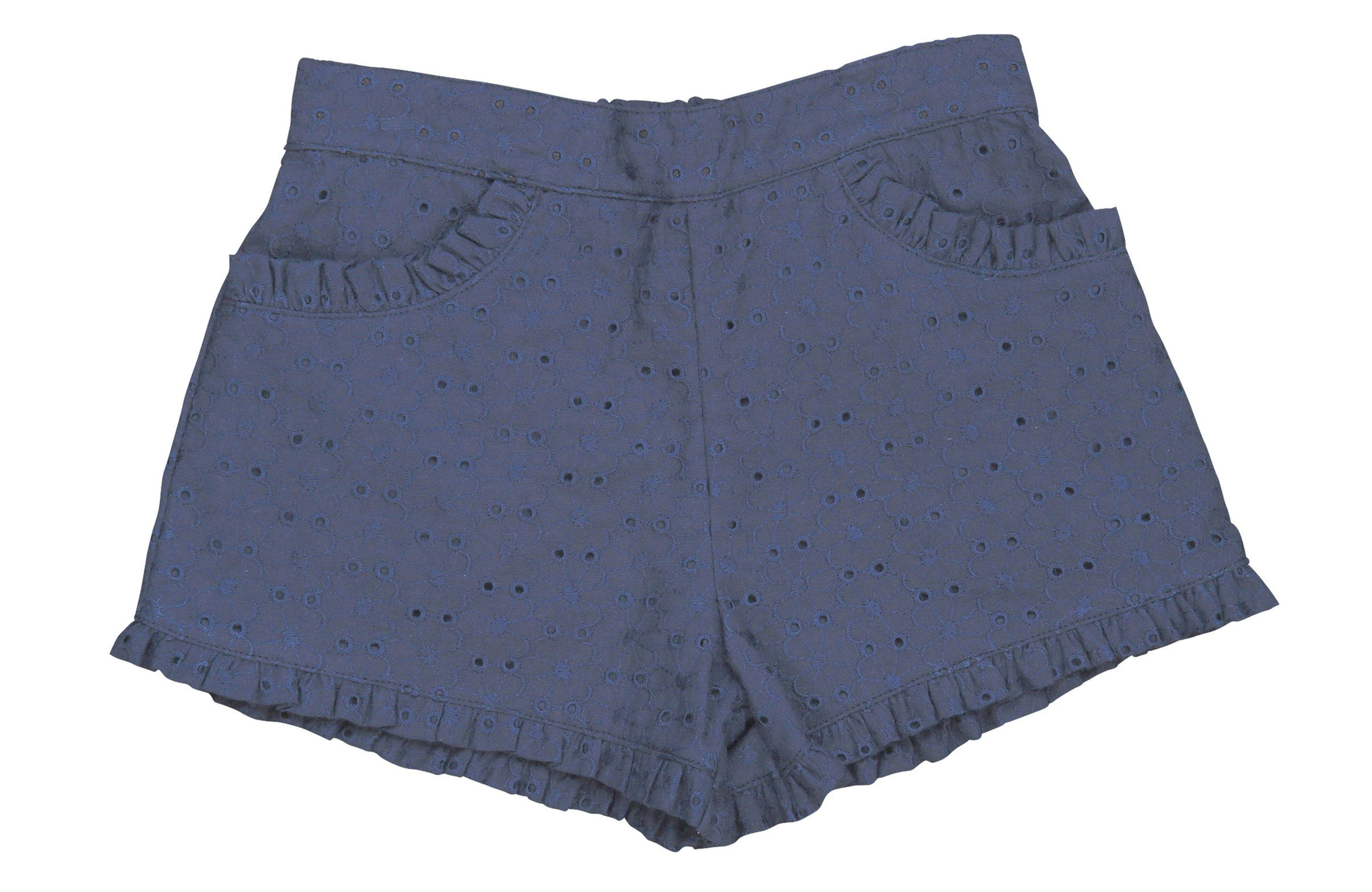 Navy Eyelet