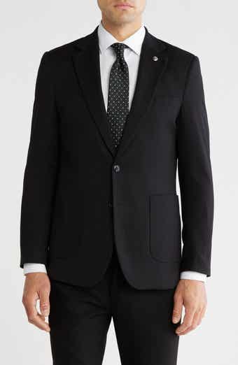 Tahari Slim Fit Sharkskin Blazer