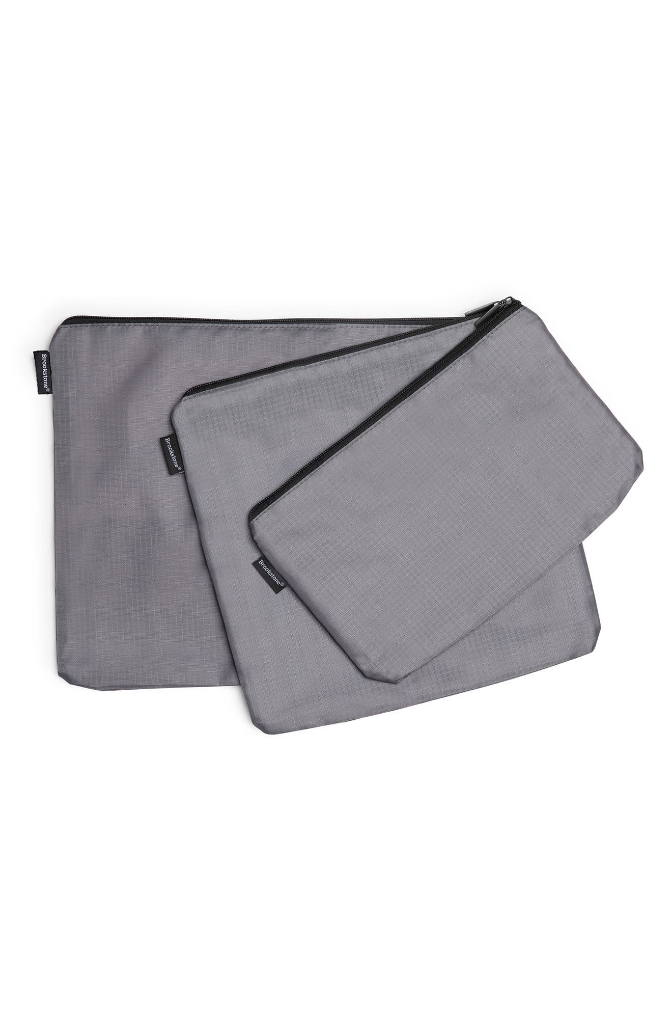 BROOKSTONE 6-Piece Packing Cubes, Alternate, color, Dark Grey