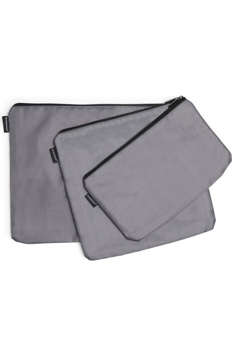 BROOKSTONE 6-Piece Packing Cubes, Alternate, color, Dark Grey