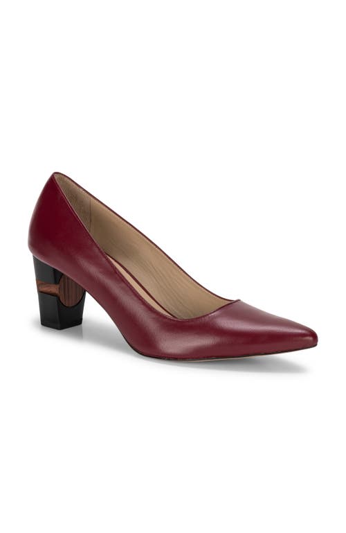 Chris Donovan Footwear Luminous Pump In Burgundy