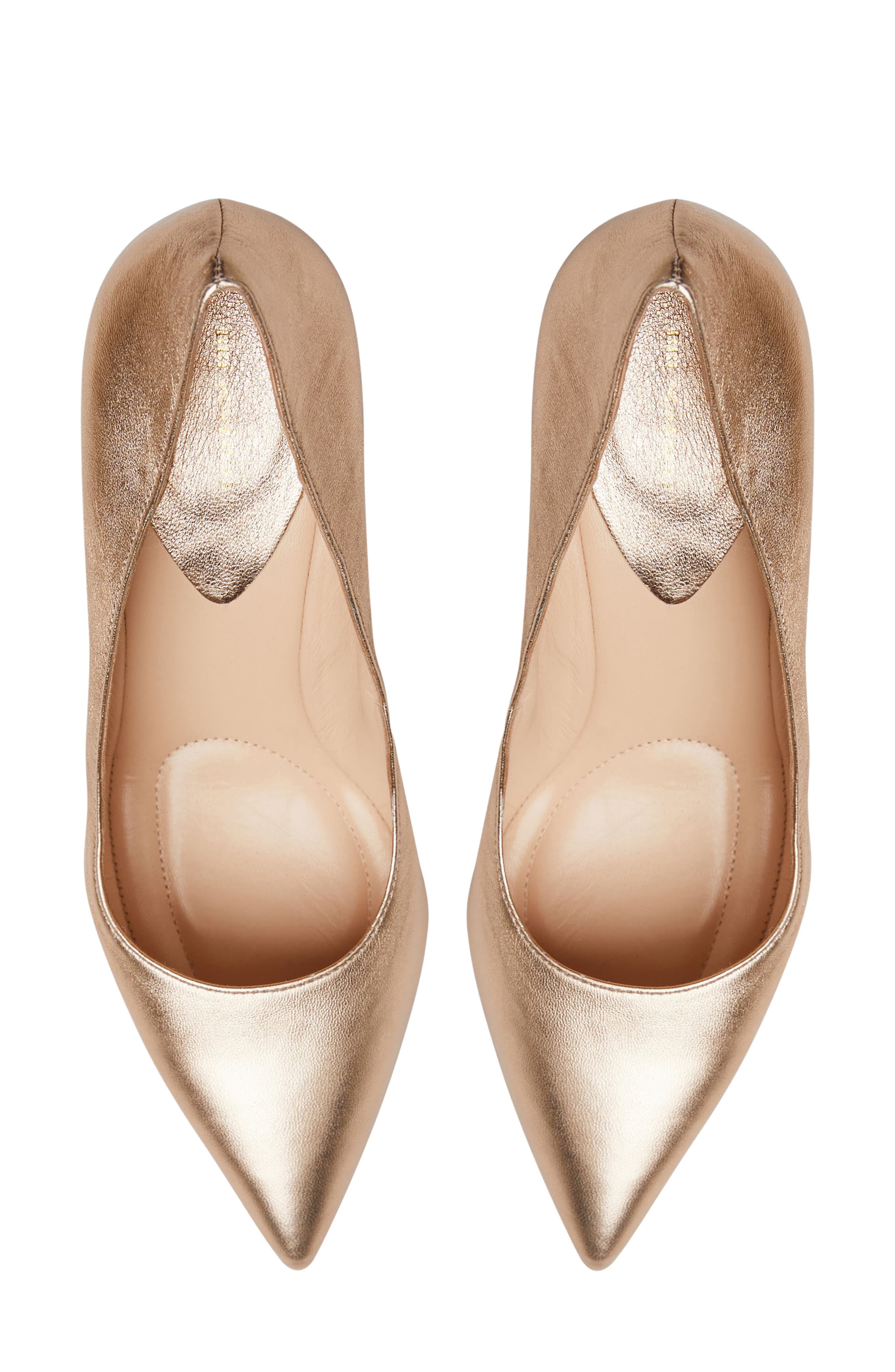 Bruno Magli Tara Pointed Toe Pump, Alternate, color, Gold