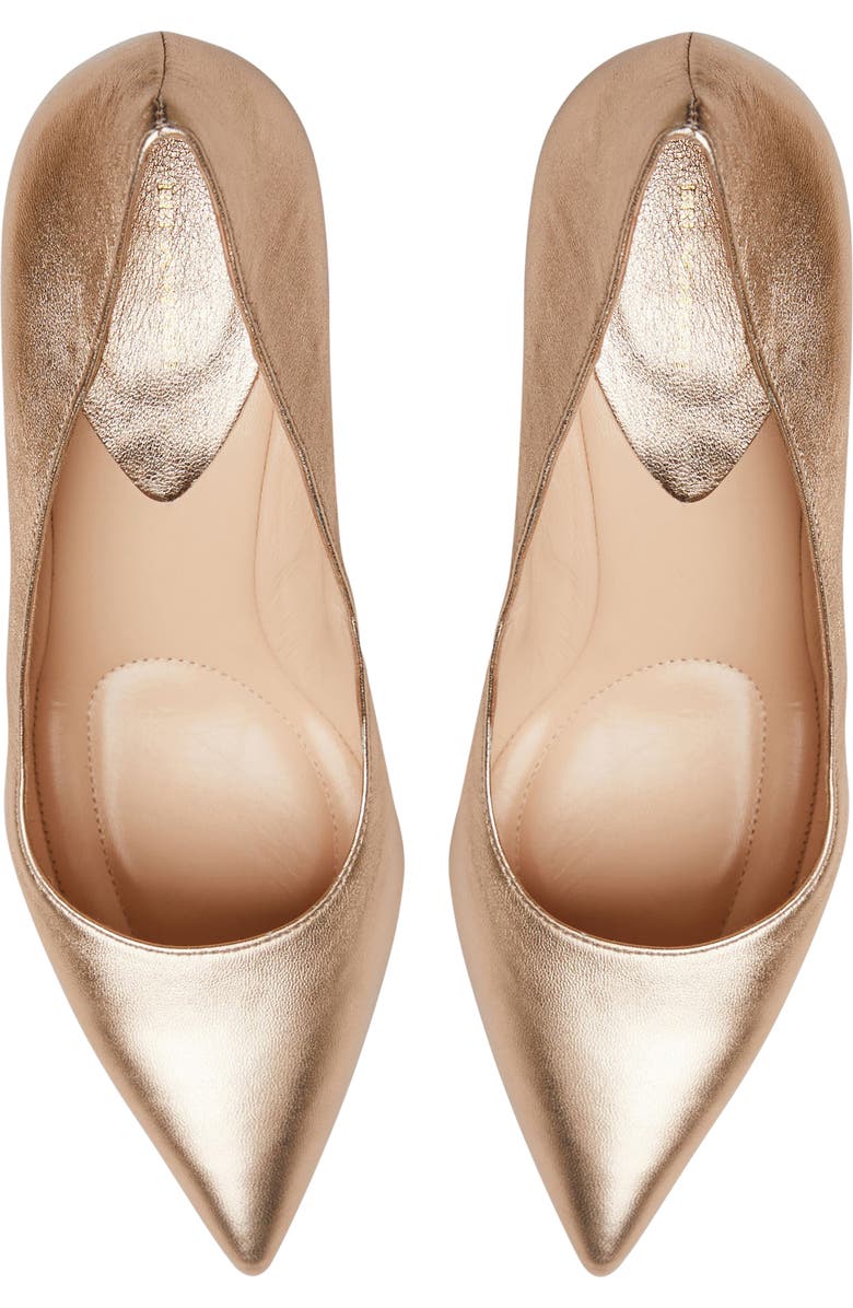 Bruno Magli Tara Pointed Toe Pump, Alternate, color, Gold