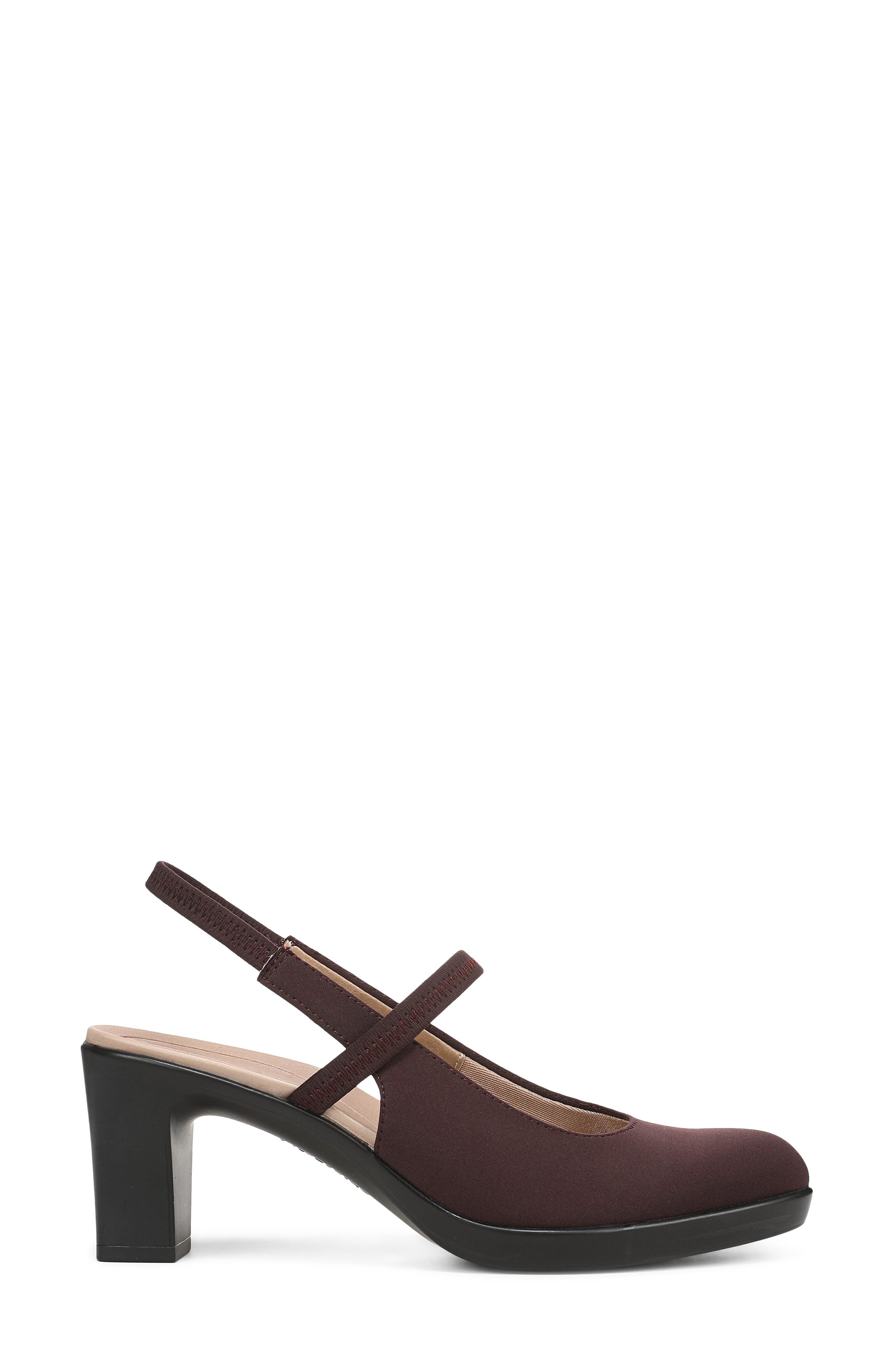 Evoke Slingback Mary Jane Platform Pump, Alternate, color, CHOCOLATE PLUM