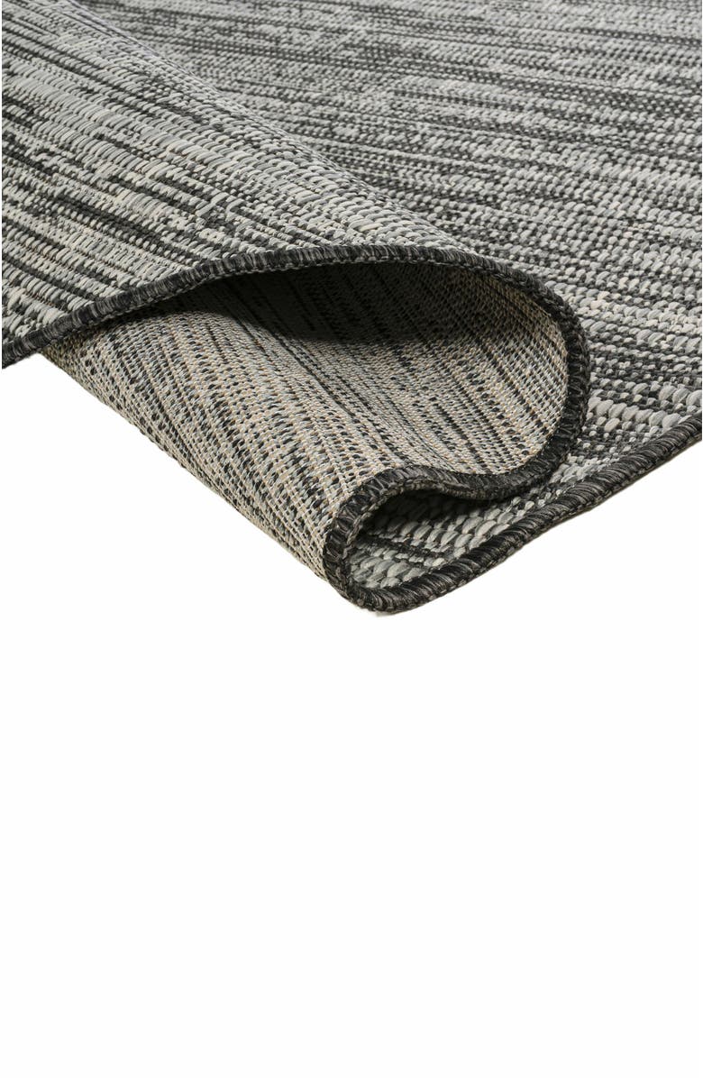 JONATHAN Y Callan Modern Rustic Abstract Indoor/Outdoor Shaped Area Rug, Alternate, color, Gray/Black