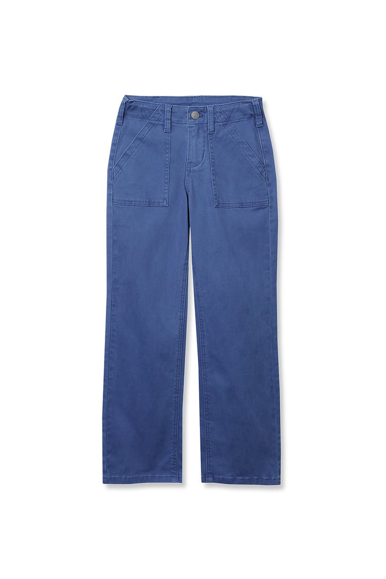 Girls Woven Pull On Utility Cargo Pants, Main, color, Gray Blue