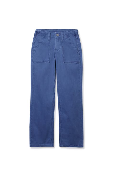 Girls Woven Pull On Utility Cargo Pants