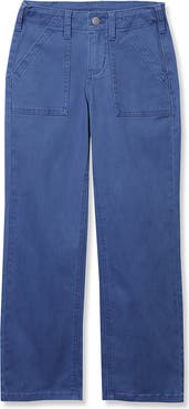 Lands' End Girls Woven Pull On Utility Cargo Pants