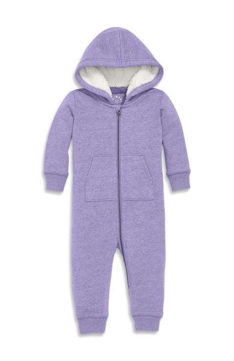 Baby Teddy Fleece-Lined Zip Romper