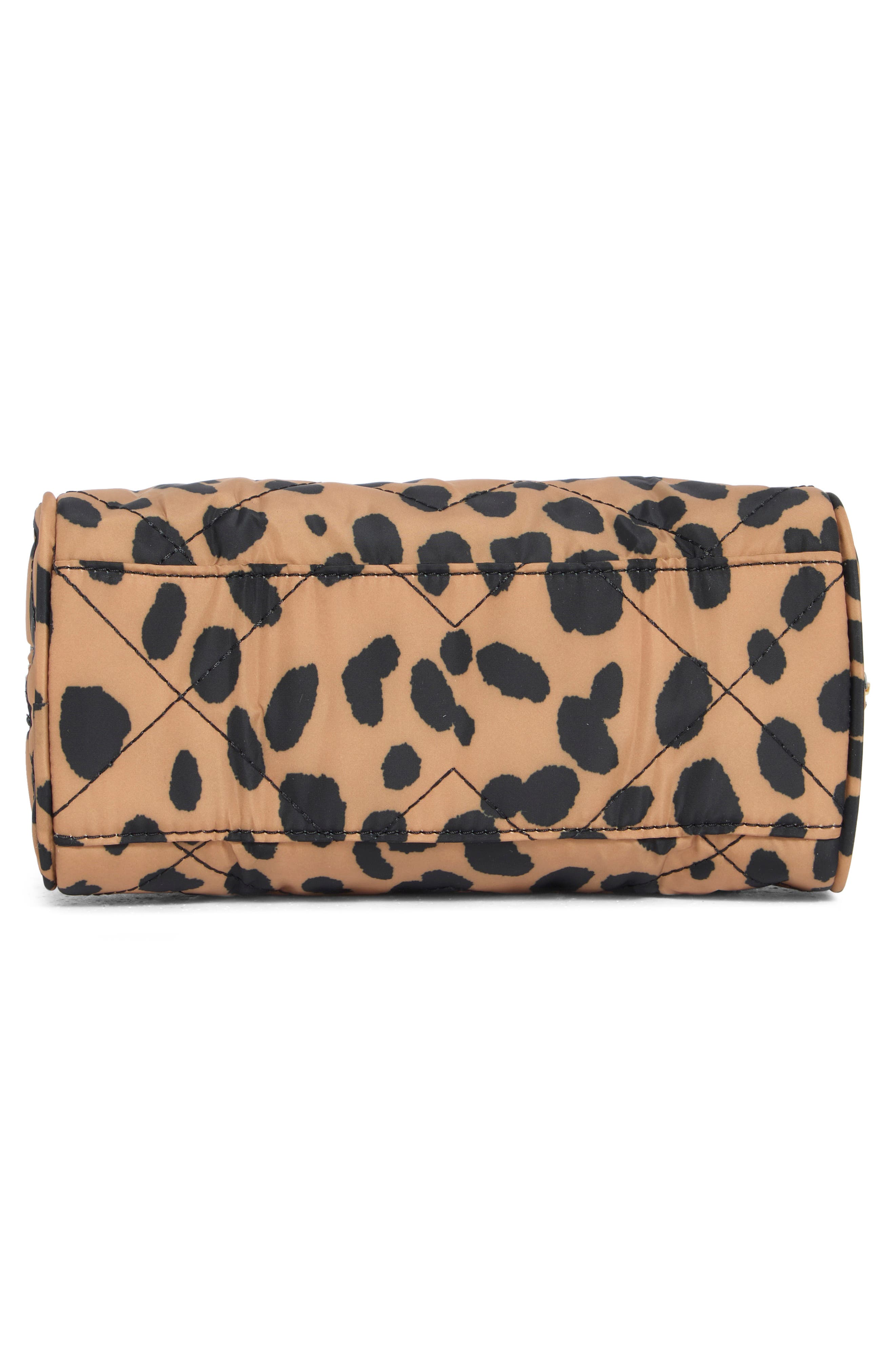 Marc Jacobs Cheetah Print Small Quilted Pouch, Alternate, color, Black Multi