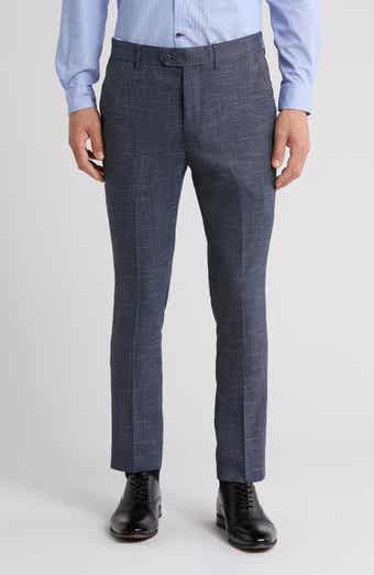 Houndstooth Slim Fit Dress Pants