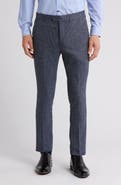 Tahari Houndstooth Slim Fit Dress Pants