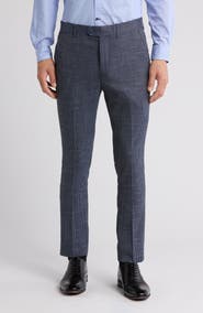 Tahari Houndstooth Slim Fit Dress Pants