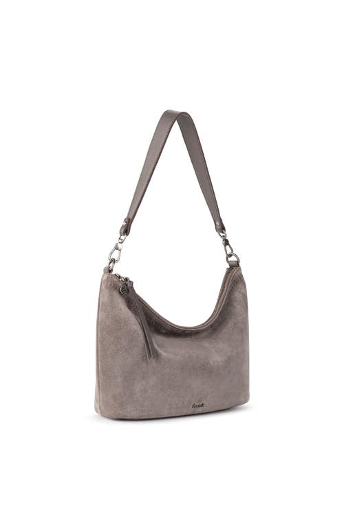 The Sak Jasmine Small Hobo In Mushroom Suede