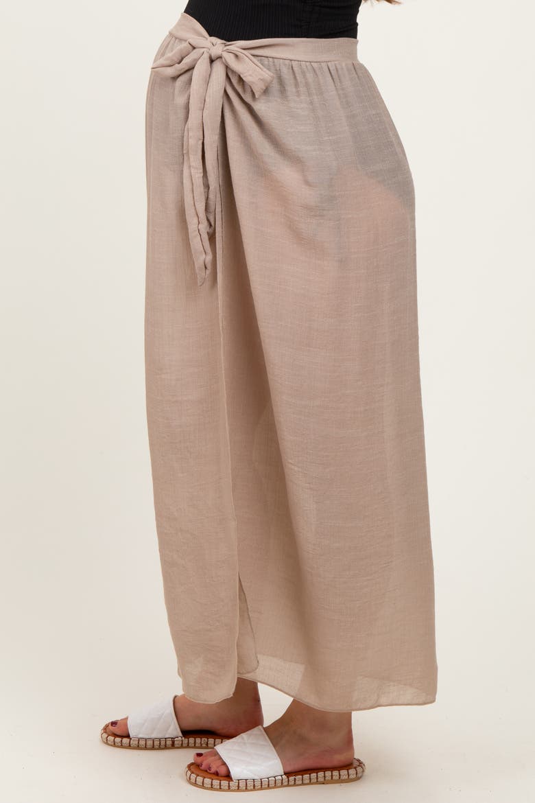 Loose Beach Cover Up Skirt, Alternate, color, Beige