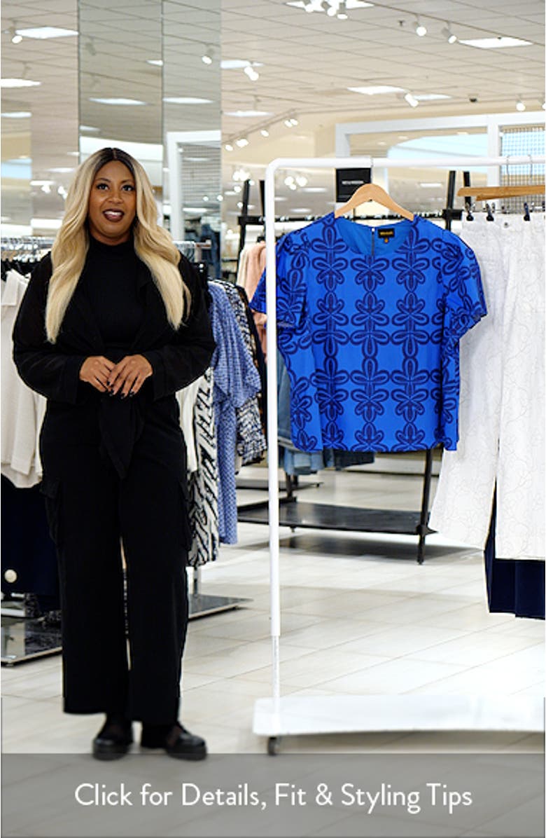 Romery Tilma Abstract Print Cotton Top, sales video thumbnail