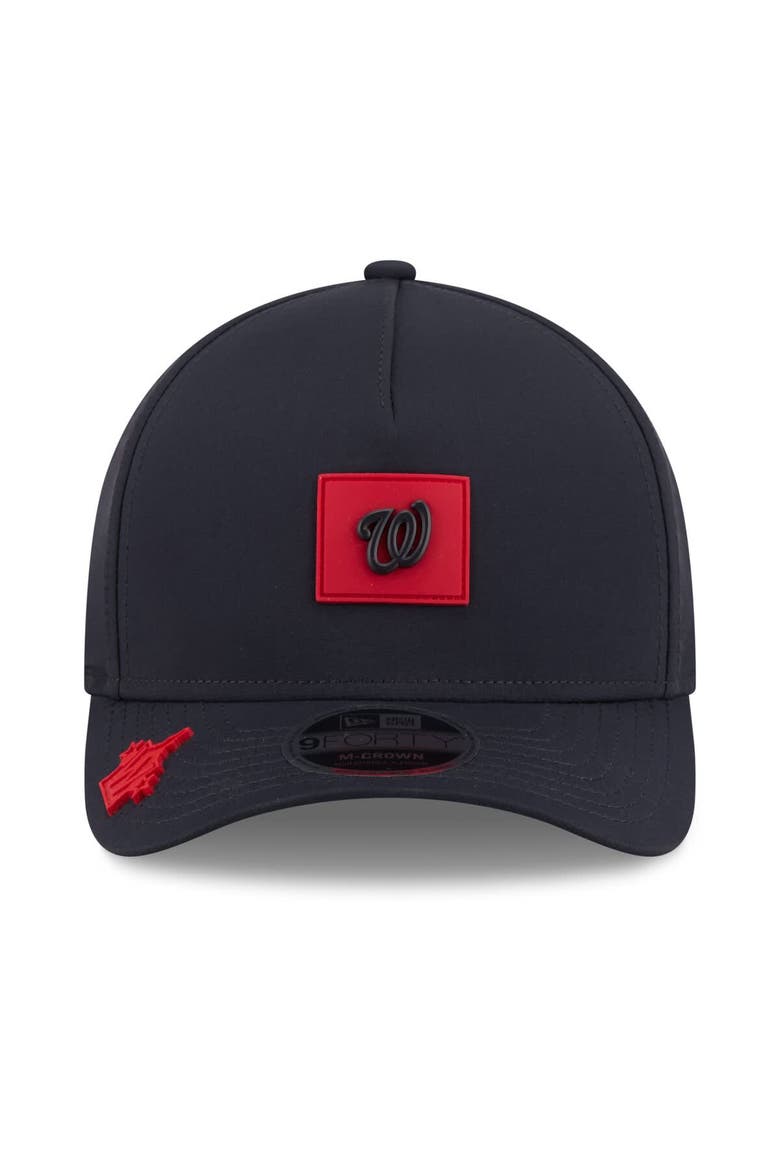 Men's New Era  Navy Washington Nationals 2026 Clubhouse 9FORTY A-Frame Adjustable Hat, Alternate, color, Navy