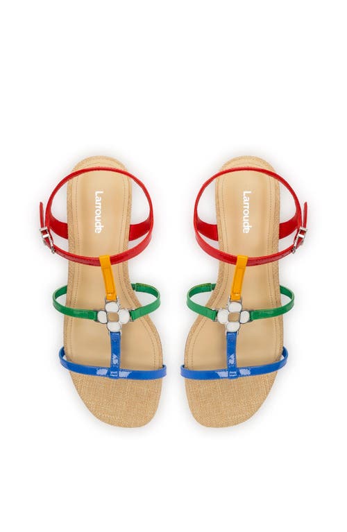 Larroude Hana Flats Azure In Multicolor