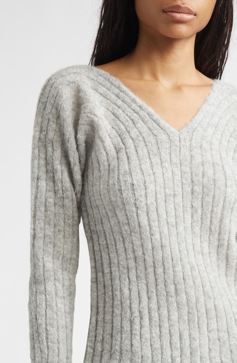 Paloma Wool Vita Alpaca Blend Rib Sweater, Alternate, color, Grey
