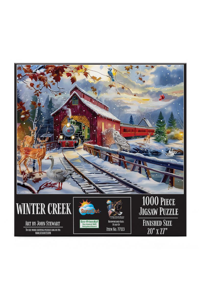 Winter Creek 1000 piece Jigsaw Puzzle for Adults, Alternate, color, Multicolor