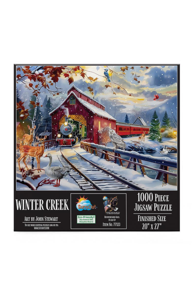 Sunsout Winter Creek 1000 piece Jigsaw Puzzle for Adults, Alternate, color, Multicolor