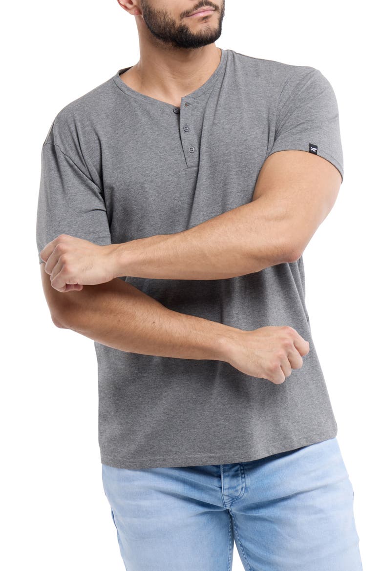 Short Sleeve Henley, Alternate, color, CHARCOAL/CHARCOAL