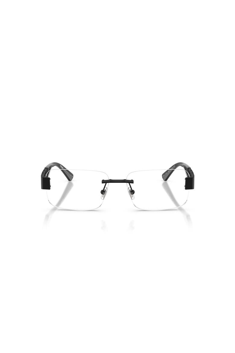 56mm Rectangle optical glasses, Alternate, color, Black