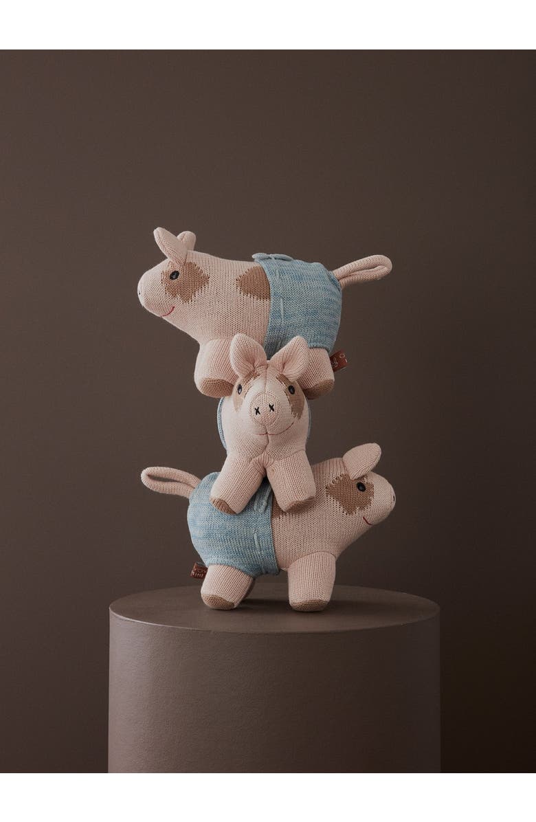 OYOY Hugo Mini Pig, Alternate, color, Rose