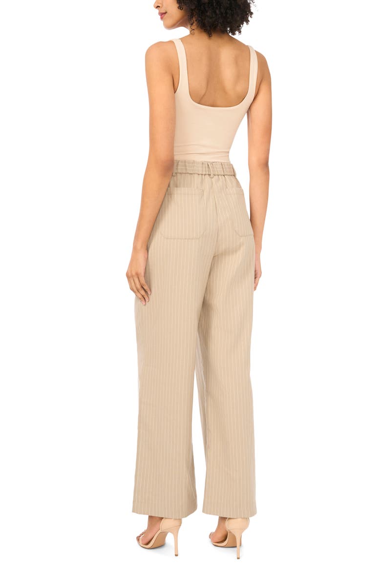 Pinstripe Woven Pants, Alternate, color, TOFFEE