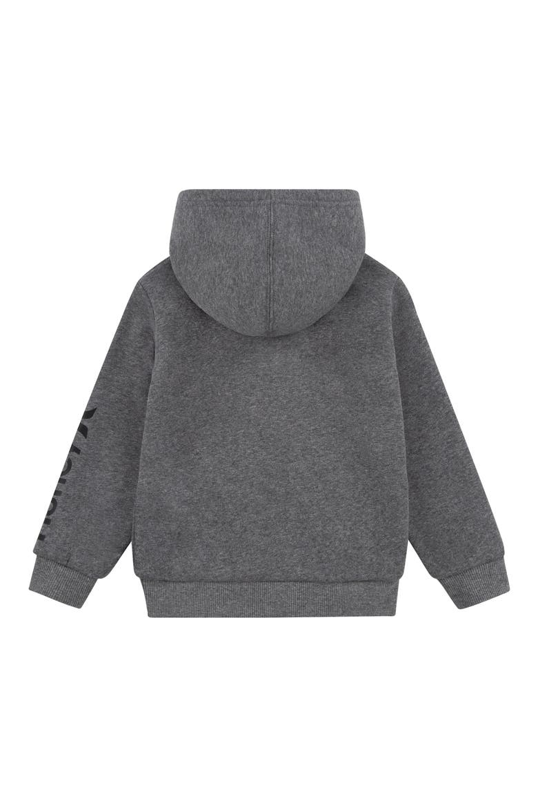 Kids' Camo Fleece Hoodie, Alternate, color, CHARCOAL HEATHER
