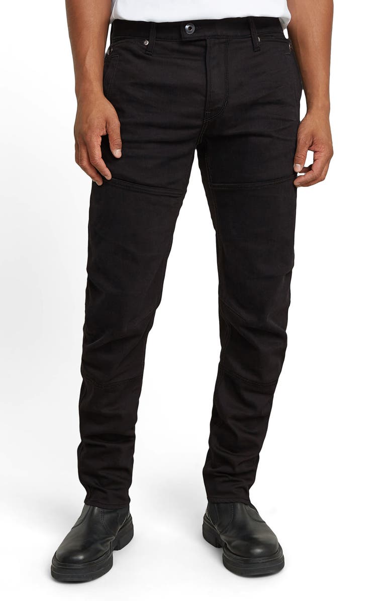 G-STAR Diver 3D Slim Fit Jeans, Main, color, Jet Black