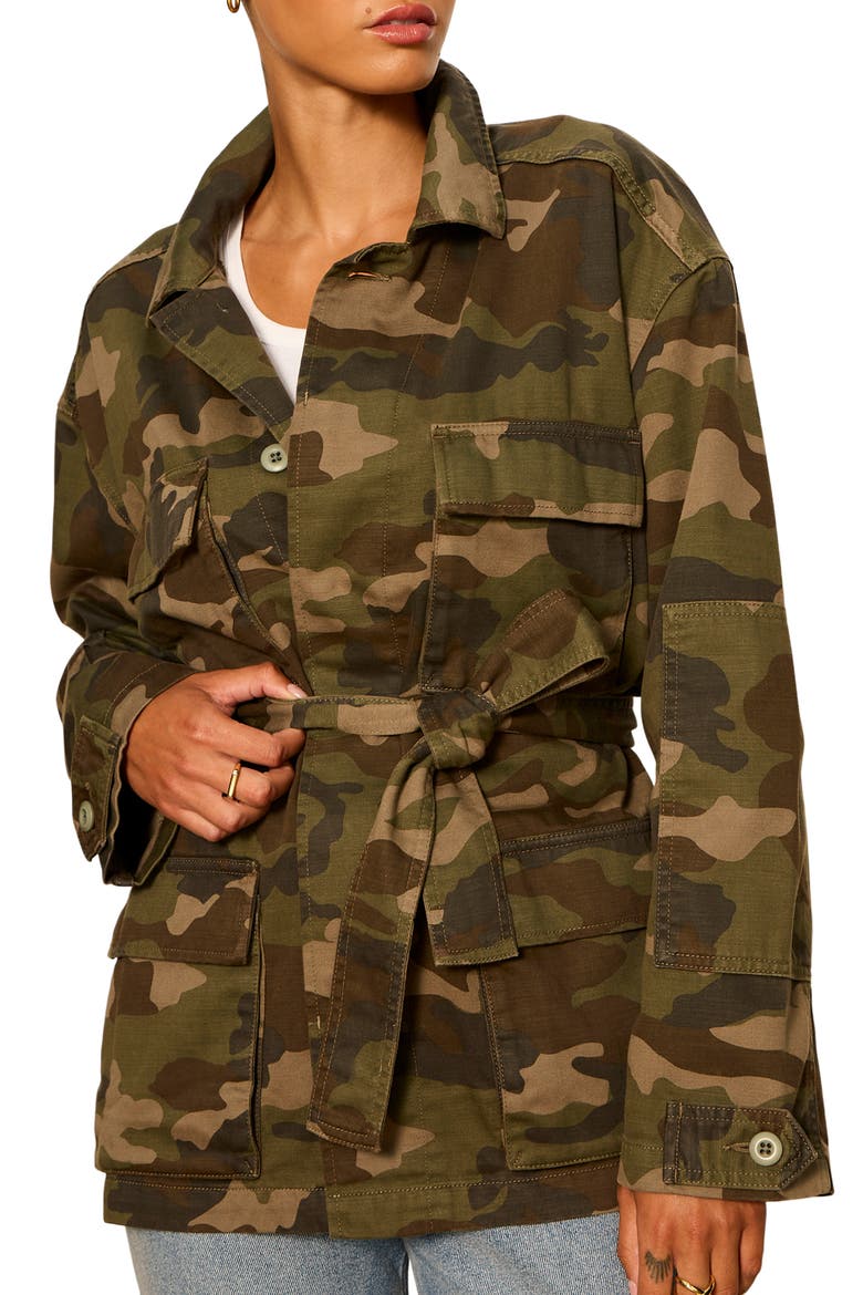 Reissue Camo Cotton Field Jacket, Alternate, color, RIDGE CAMO GREEN