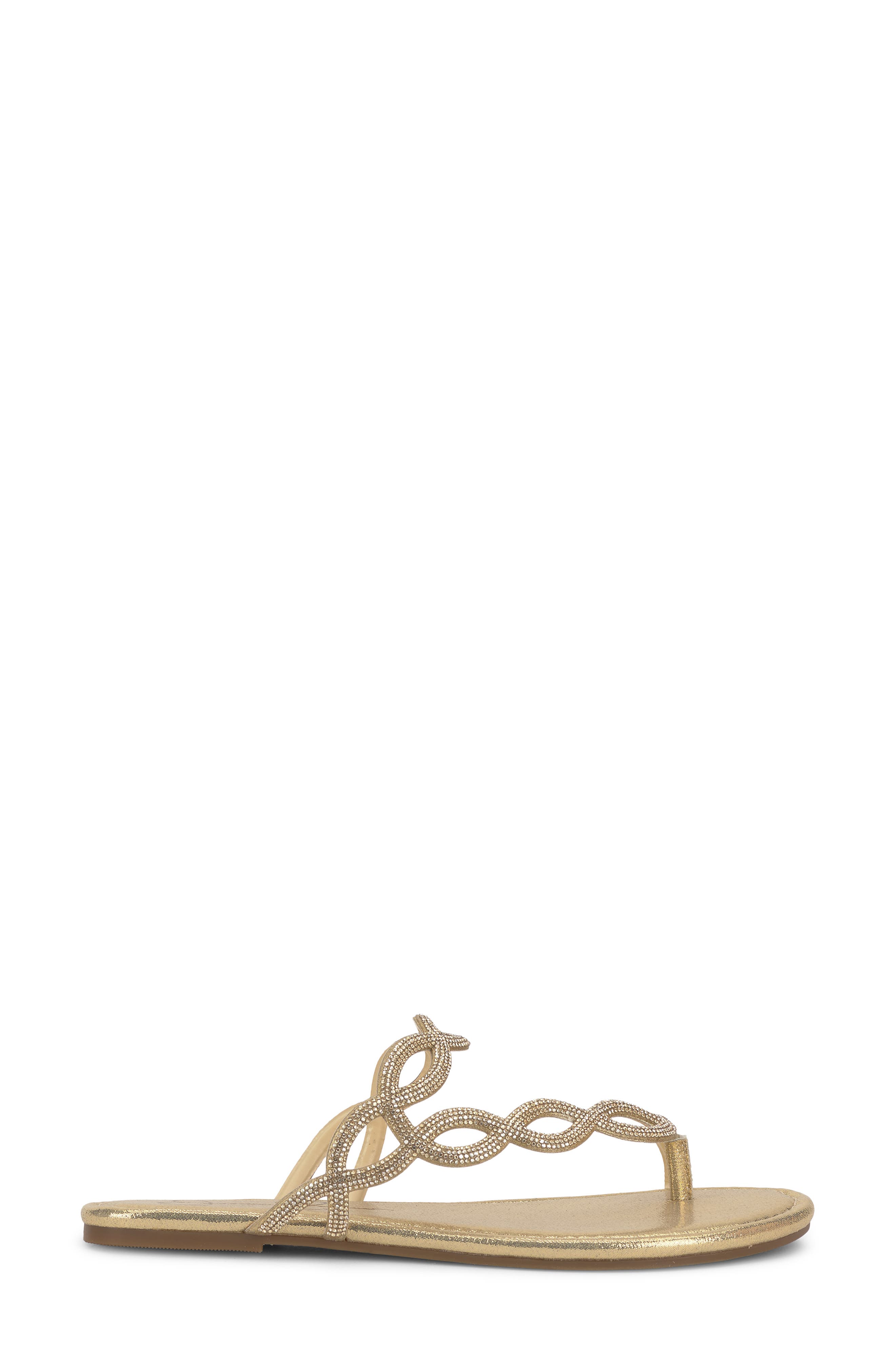 Aloni Slide Sandal, Alternate, color, GOLD 01