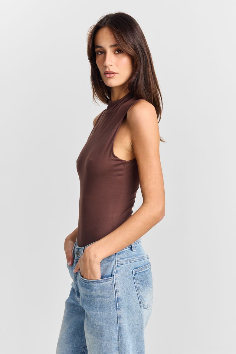 Adeline Bodysuit, Alternate, color, Brown