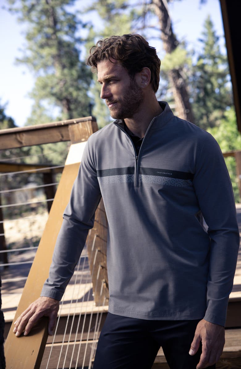TravisMathew Sit & Sip Half Zip Pullover, Alternate, color, 