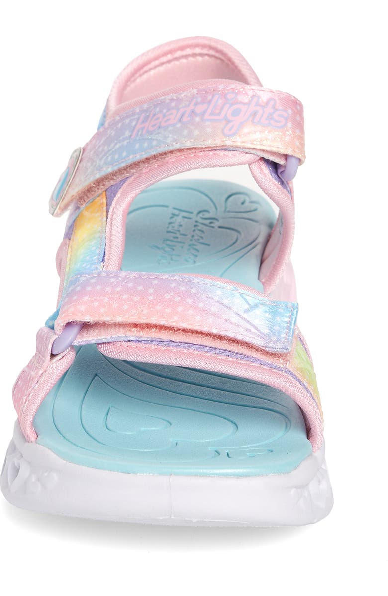 SKECHERS Flutter Hearts Light-Up Sandal, Alternate, color,