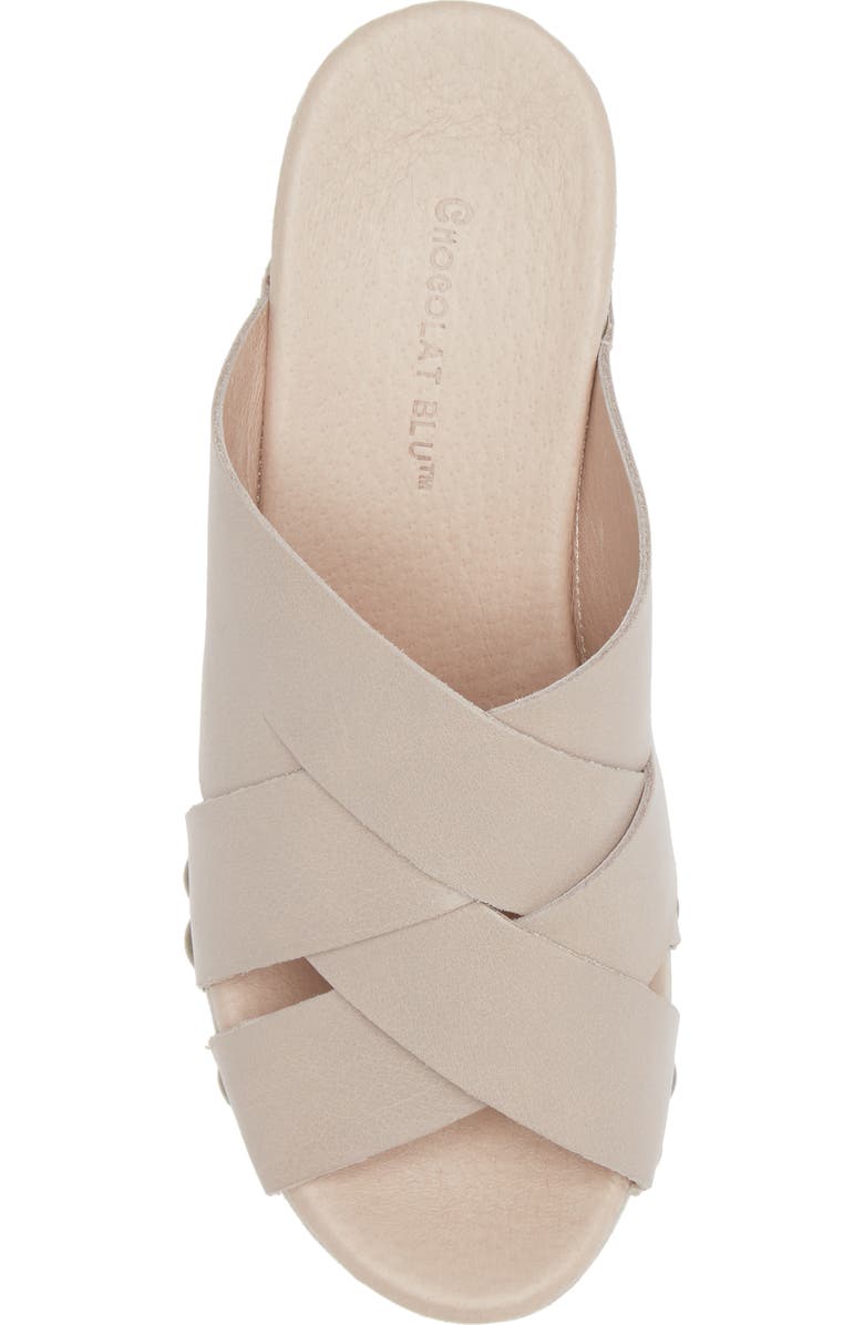 Chocolat Blu Yuki Platform Wedge Slide Sandal, Alternate, color,