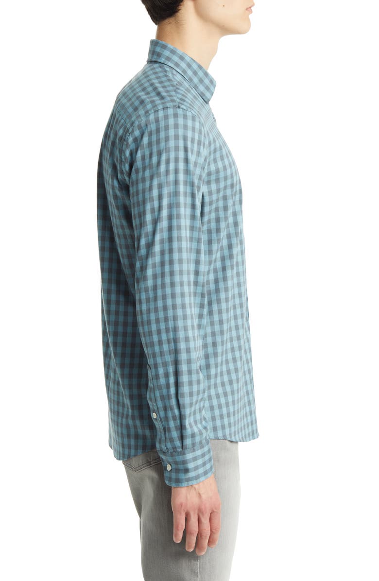 Faherty Movement Gingham Check Button-Up Shirt, Alternate, color,