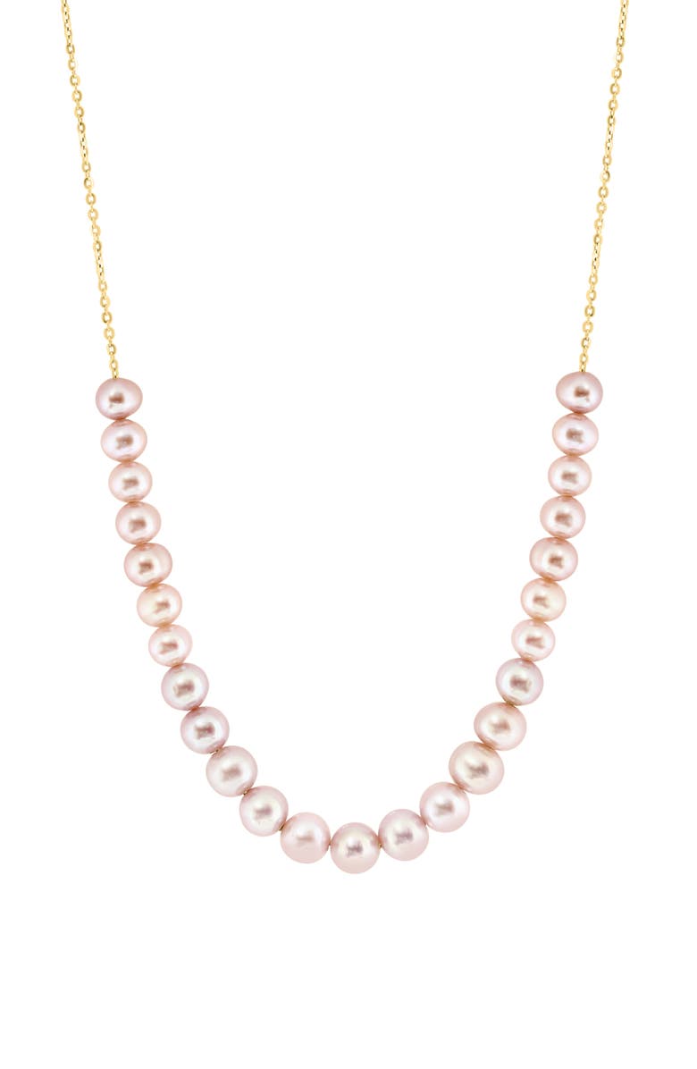EFFY 14K Rose Gold Pink Freshwater 5.5-6mm Pearl Necklace, Main, color, 