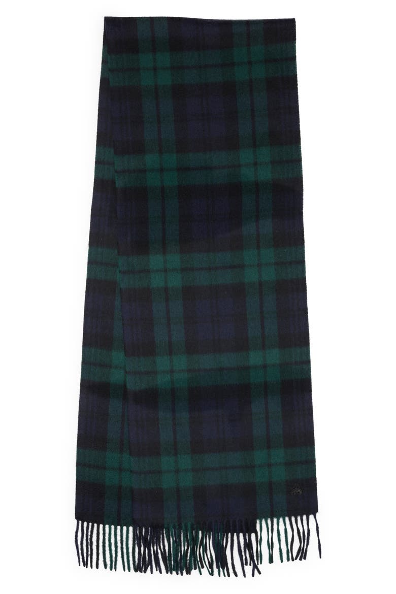 Wool & Cashmere Scarf, Alternate, color, BLACK-NAVY-GREEN