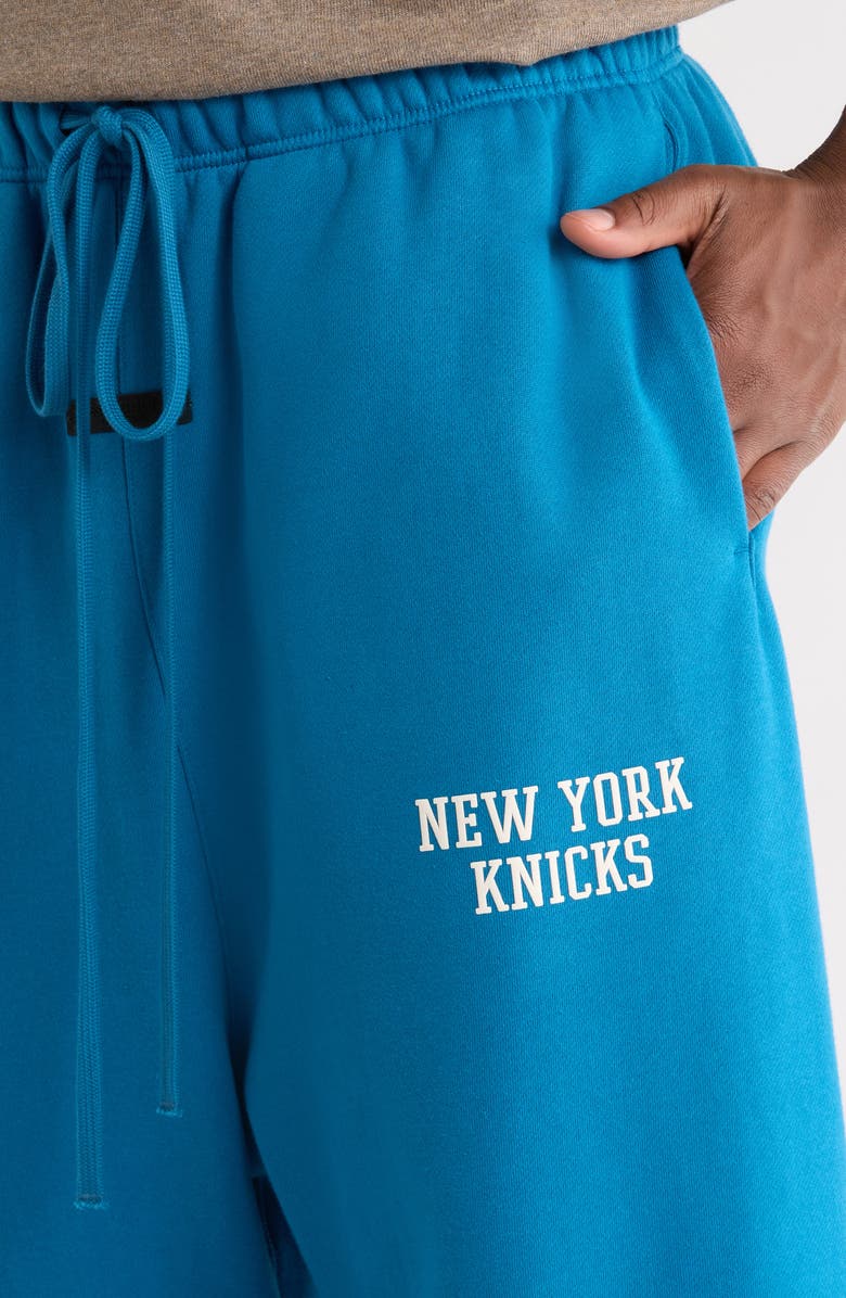 Fear of God Essentials Knicks Lounge Fit Sweatpants, Alternate, color, Blue Sapphire