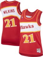 Mitchell & Ness Women's Mitchell & Ness Dominique Wilkins Red Atlanta Hawks Hardwood Classics Swingman Jersey