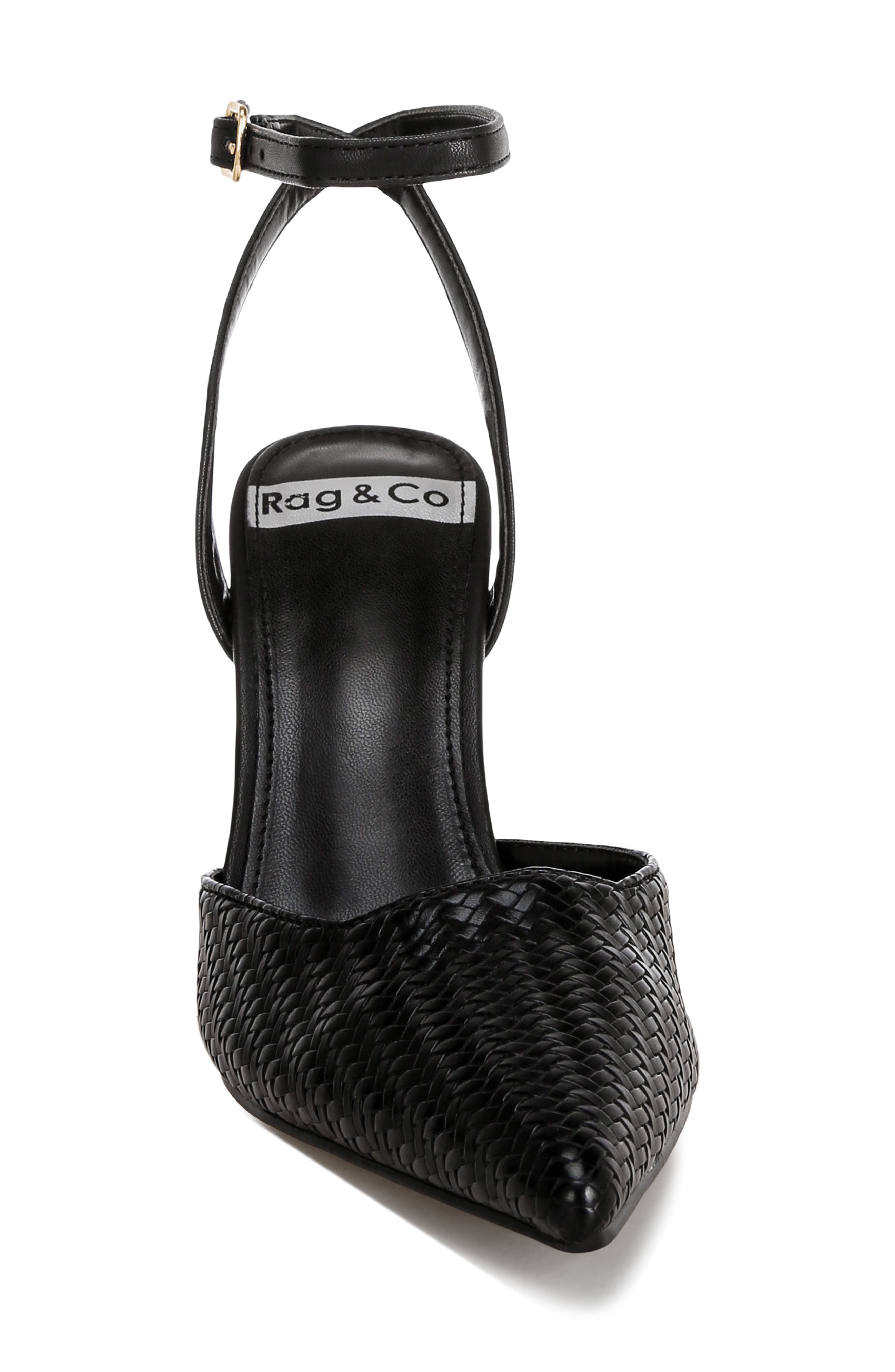 Boxwood Pointed Toe Pump, Alternate, color, BLACK WEAVE