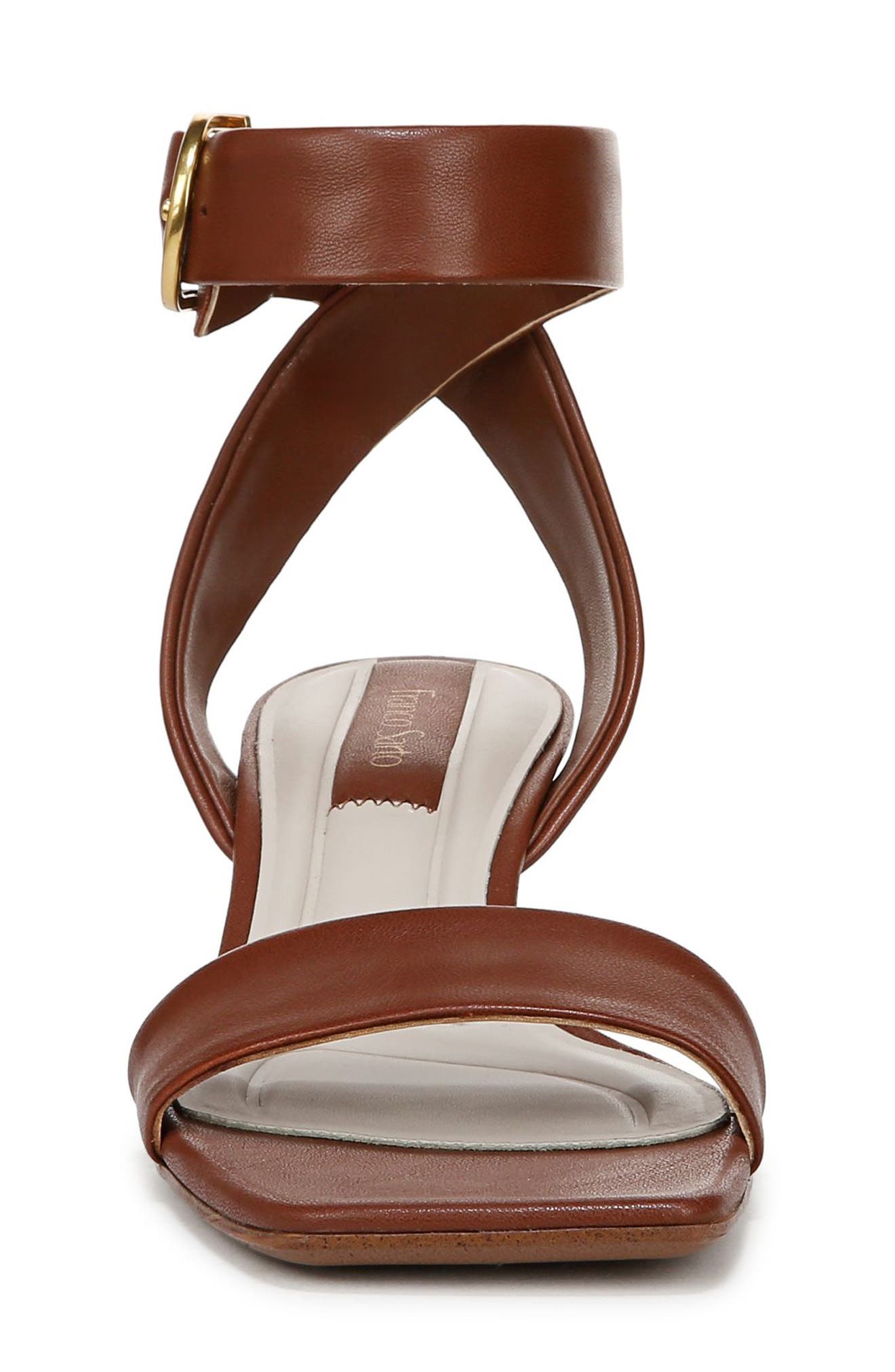 Franco Sarto Savini Ankle Strap Sandal, Alternate, color, Brown